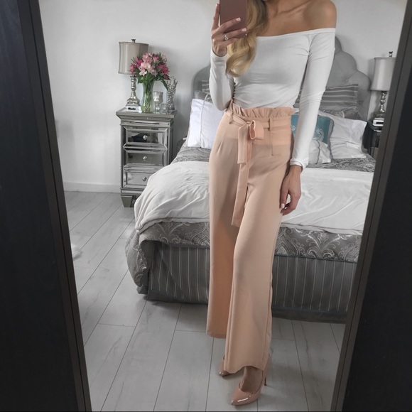 LAST ONE!!! High Waist Wide Leg Pants - Picture 3 of 8